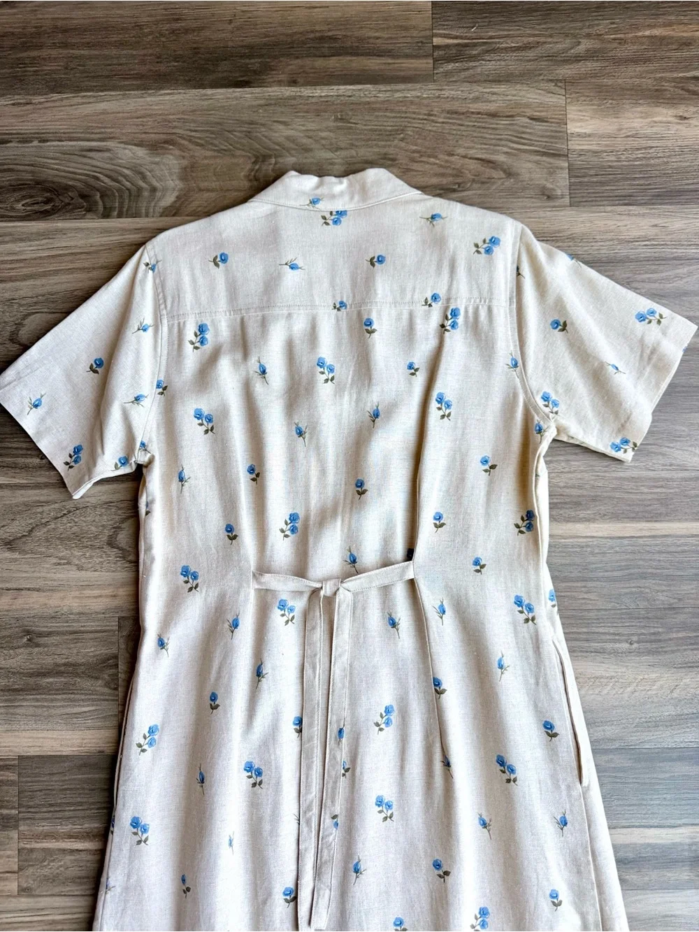 Erika Dresses Vintage Style Cottagecore Linen Blend Floral Button — free download
